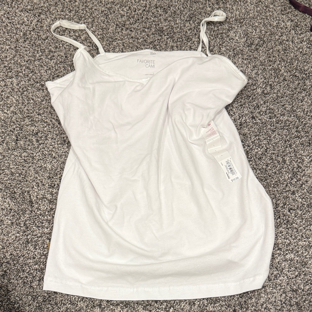 SO Classic White Camisole Top